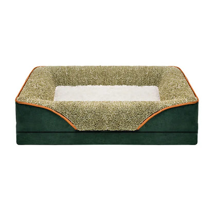 An oversized dog bed for all seasons,