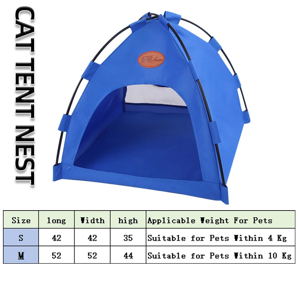 Foldable Pet Tent with Warm Cushions