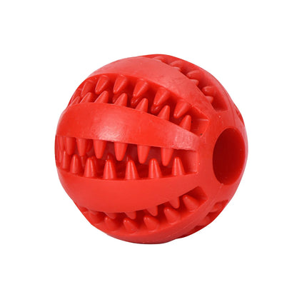 Elastic Rubber Teeth Cleaning, Teeth Grinding, Leakage Ball Dog Toy