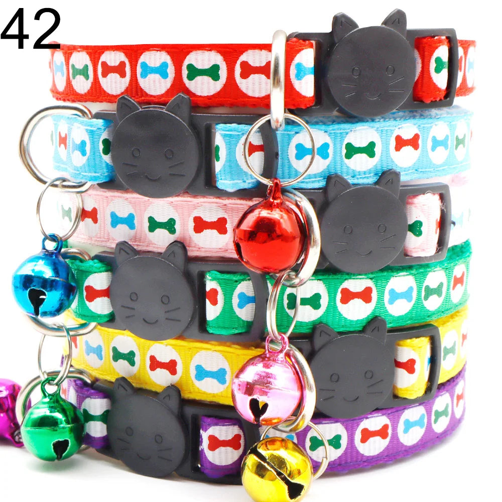 100Pcs Collar Necklace for Dogs/ Cat, Training Choker, Personalized Cartoon, Printed Dog Id Tag