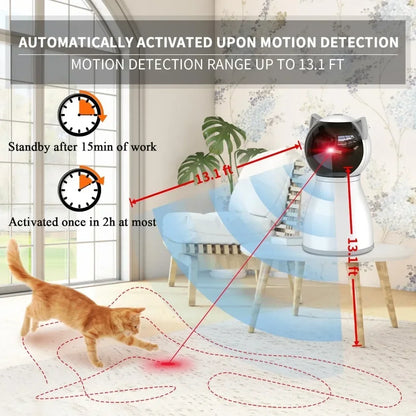 Random Trajectory Motion Activated Automatic Cat Laser Toy
