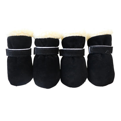 4Pcs Dog Snow Boots Autumn & Winter Small/Medium Dog/Cats S-XL Non-Slip Soles