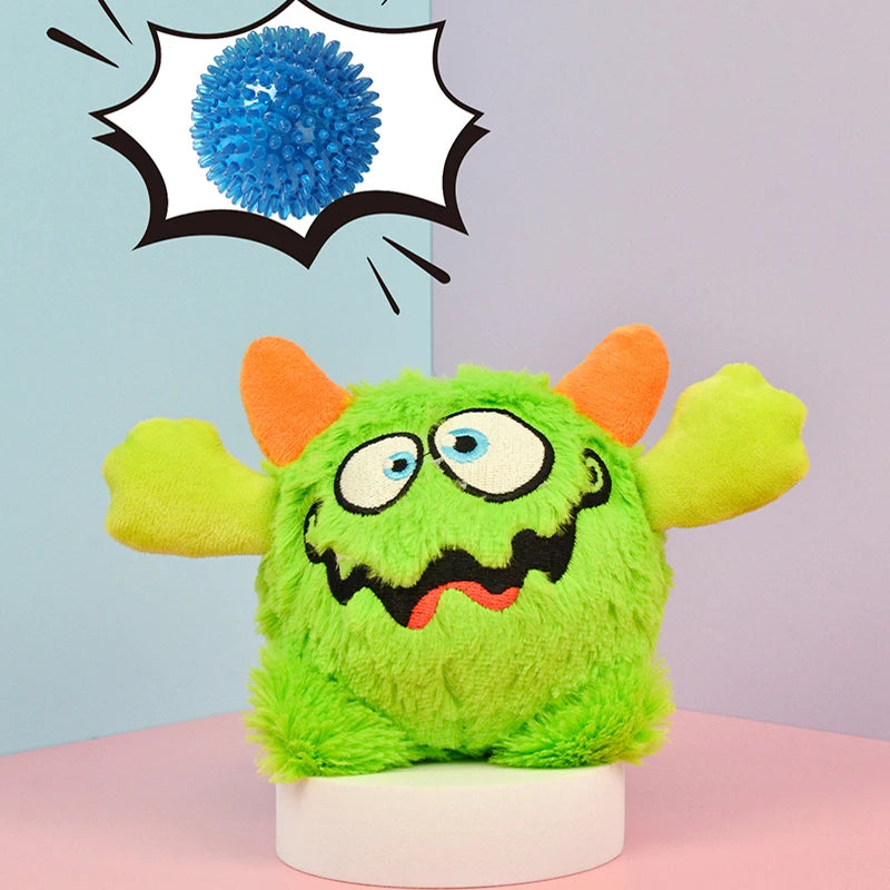 Interactive Plush Toy Balls for Small Dogs Play Bite Resistant Chew Ball Toys Dogs Puzzle Training Toys