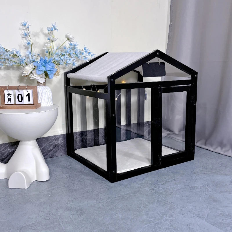 Small/Medium Wooden Dog House, Pet Villa with a door
