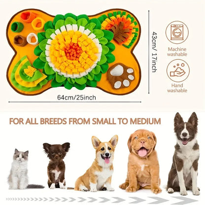 Dog Sniffing Mat for Training, Interactive play, Feeding, Puzzle, Stress reliever