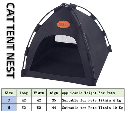 Foldable Pet Tent with Warm Cushions