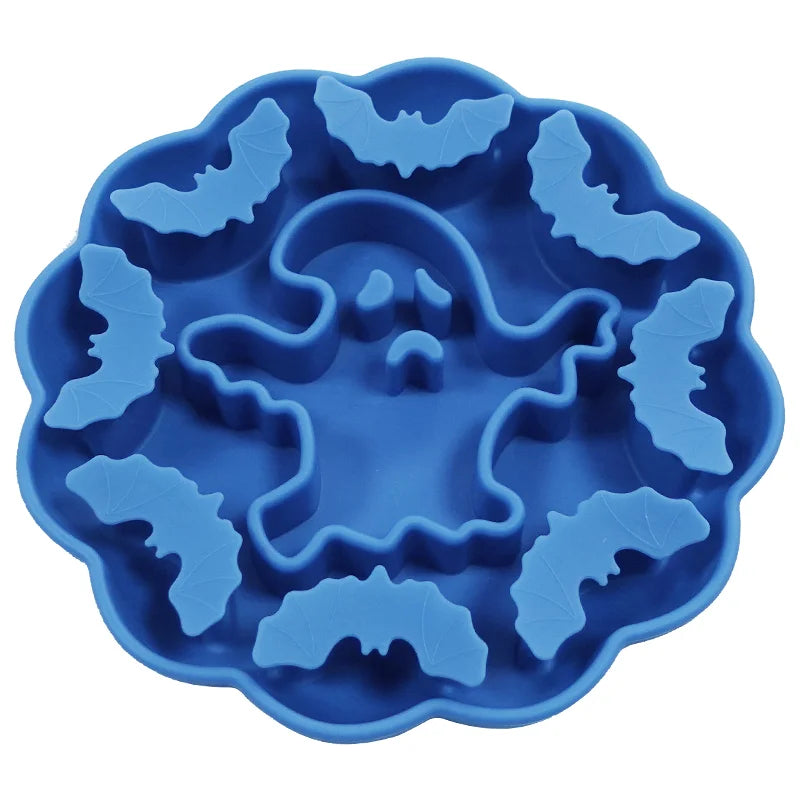 Slow Feed Pet Bowl Non Slip Interactive Lick Pad Chew-Proof Silicone