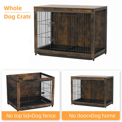 Spacious Pet Kennel End Table