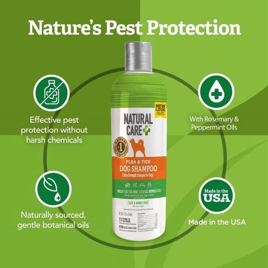 Peppermint Scent Flea and Tick Dog Shampoo