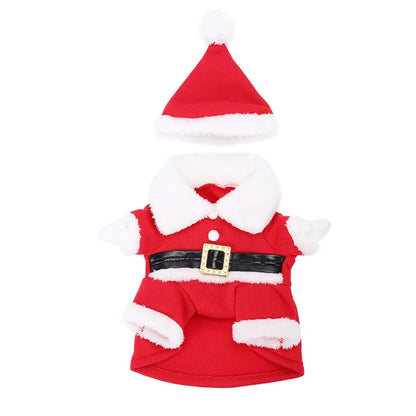 Pet Christmas suit, Christmas hat,