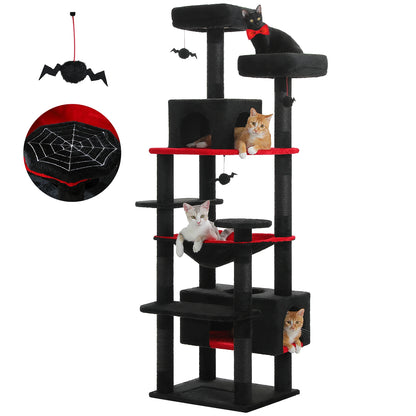 Large Cat Tree and Tower for Indoor Cats Spacious Hammock Perches