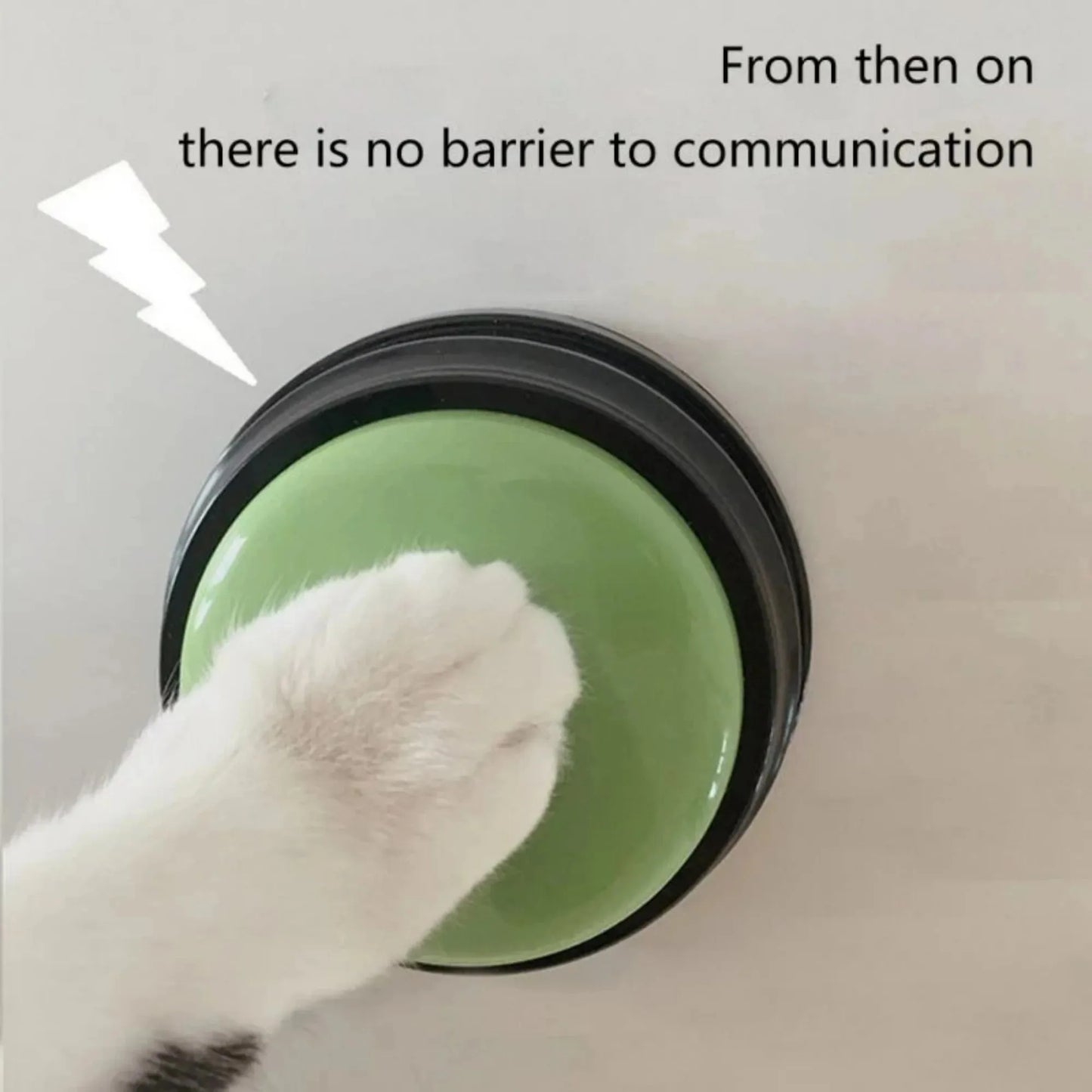 Pet Communication Buttons, Voice Recording Button, Training Buzzer, 30 Second Record Playback