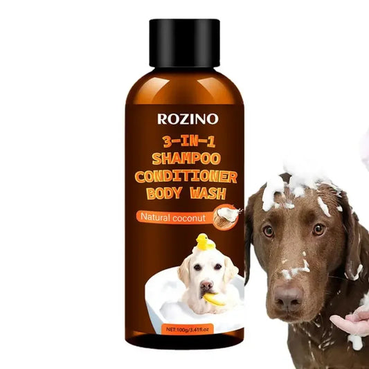 3-in-1 Coconut Shampoo and Conditioner Plant-Based Organic Tearless Moisturizer