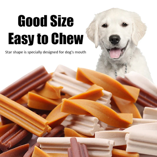 Dog Teething Stick, Tooth Cleaning Bone Fresh Breath, Puppy Training Reward