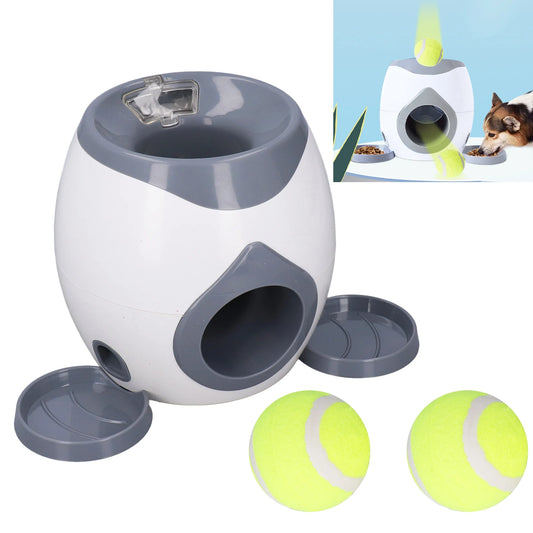 Tennis Ball Feeding Machine with 2 Tennis for Dog Training