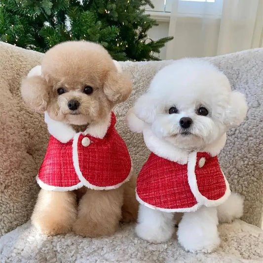 Dog Christmas Costume Christmas Pet Santa Claus Cloak Christmas Pet Costumes Dog Cat Cosplay Dress Up Winter Clothes