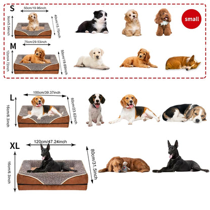An oversized dog bed for all seasons,