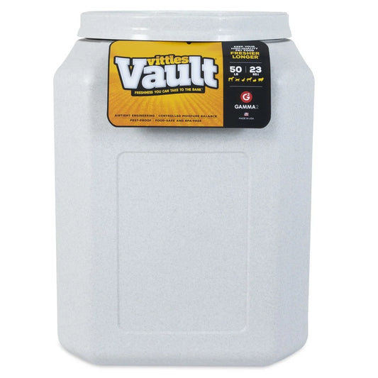 Airtight Food Storage Container, 50lb Capacity, Lockable, Waterproof, Sealed Pests Protection