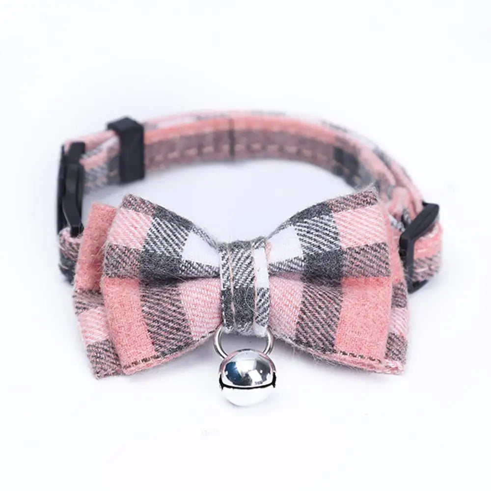 Adjustable Kitten Collar, Bowknot Necklace, Dog Collar