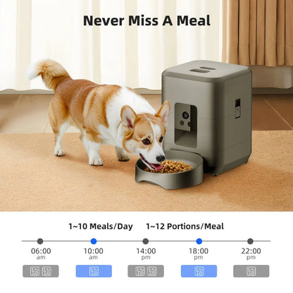 Automatic Cat Food Feeder with Camera, Video, WIFI, Remote Control