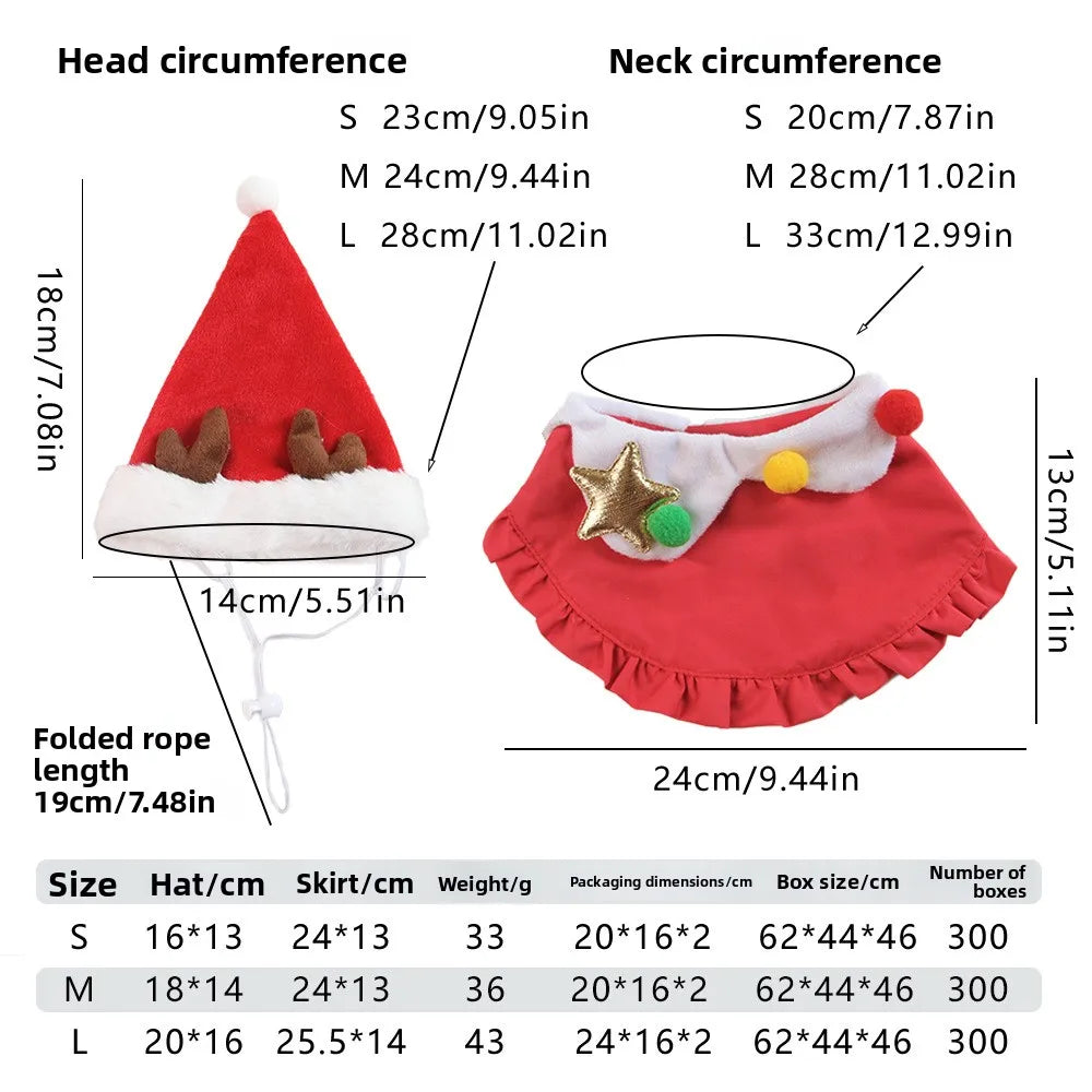 Christmas Hat and Scarf Reindeer Set