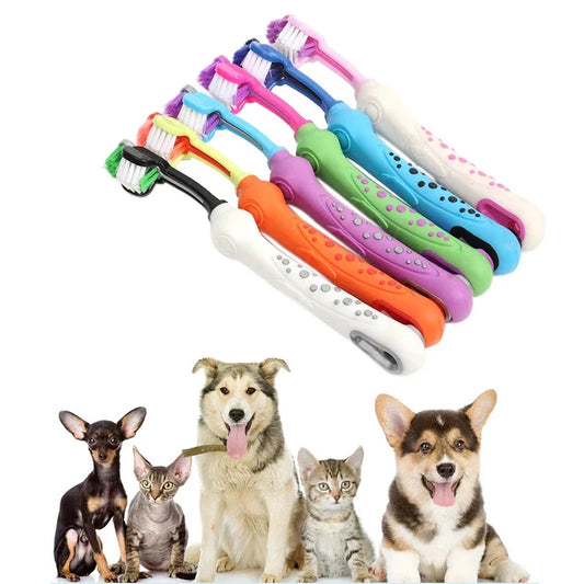 Three Sided Pet Toothbrush