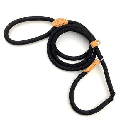 Adjustable Heavy Duty Braided Slip Rope Training Leashes for Small Medium  Dogs