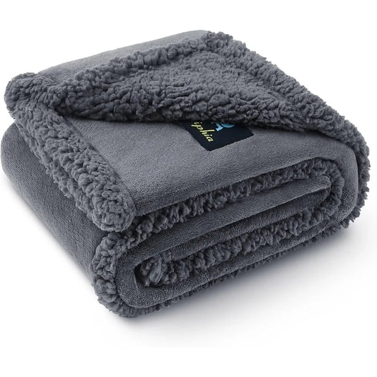 Waterproof Pet Blanket Reversible Sherpa Furniture Protector