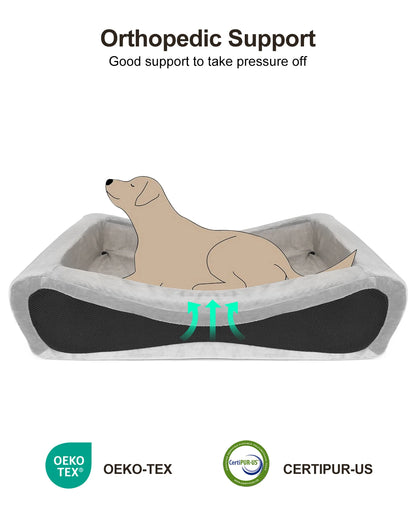 Orthopedic Dog Bed  With Removable Washable Cover