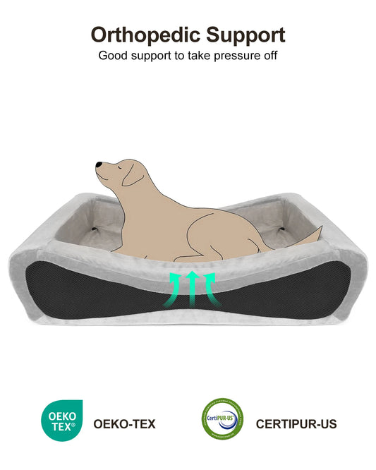Orthopedic Dog Bed  With Removable Washable Cover