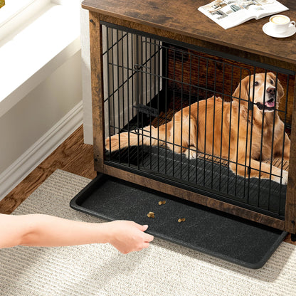 Spacious Pet Kennel End Table
