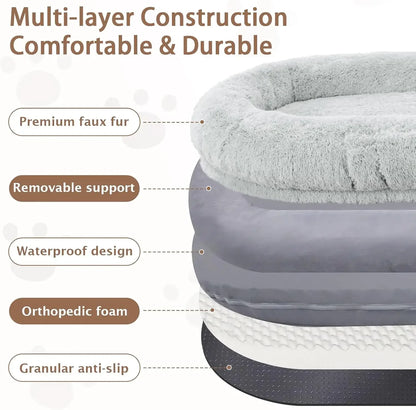 Human Dog Bed, Washable, Giant People Dog Bed Large Oversize Dog Bed