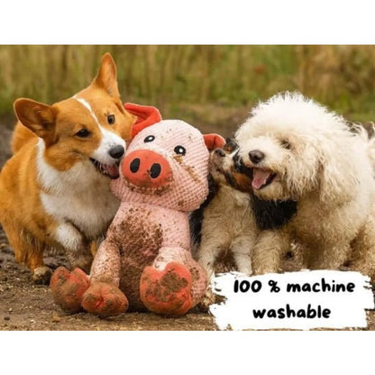 Plush Toy for Gentle Giants, Enrichment Toys Stuffy Without Squeakers - Pink