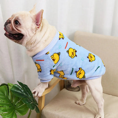Cute Print Puppy Warm Clothing, Hoodie, Winter Pajamas