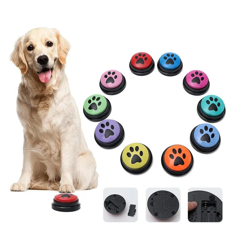 Communication Button, Recordable Pet Speaking, Dog Training Talking Button