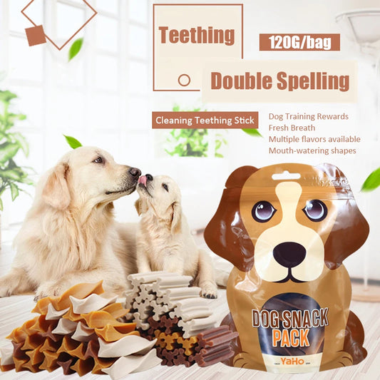 Dog Teething Stick, Tooth Cleaning Bone Fresh Breath, Puppy Training Reward