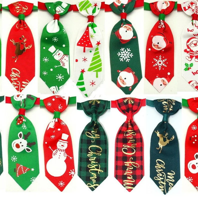 Adjustable Christmas Pet Tie