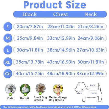 Dog Sweater Onesies, Pajamas Fleece Jumpsuit for Cats Fall Winer Dog Pjs Cute Puppy Clothes 4 Legs Pet Sweater Outfits