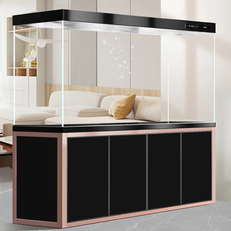 Modern Ornamental Floor Aquarium Luxury Living Room
