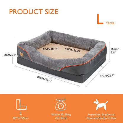 Large Soft Comfortable Dog Bed  Anti Allergy Removable Washable Cover