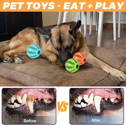 Elastic Rubber Teeth Cleaning, Teeth Grinding, Leakage Ball Dog Toy
